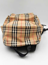 Burberry Check Backpack In Archive Biege Eb1224wxzdu