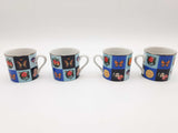 Gucci Multicolored Guccissimo Porcelain Small Mug And Saucer Set 4 Do1225irxde