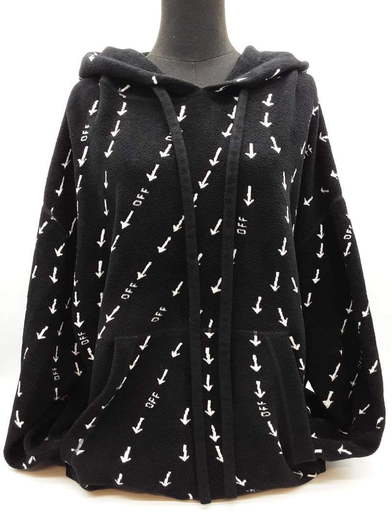 Off White Oversized Black White Arrow Knitwear Hood Sweater Size Xxl Do1025prxde