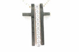 0.5cttw Diamond Split Cross Pendant Necklace 11.7 Grams 22 Inch Eb1026lxxzsa