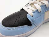 Nike 555112-401 Air Jordan 1 Mid Ice Blue White Shoes Size Us 6y Do0426ixde