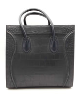 Celine Phantom Luggage Stamped Crocodile Leather Tote Bag Eb0726pxzsa