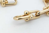 Tiffany & Co. 18k Yellow Gold Hardwear Elongated Link Necklace 43.2g Eb626rexzsa