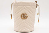 Gucci Marmont Quilted Chevron Crossbody Bucket Bag Eb0326orxsa