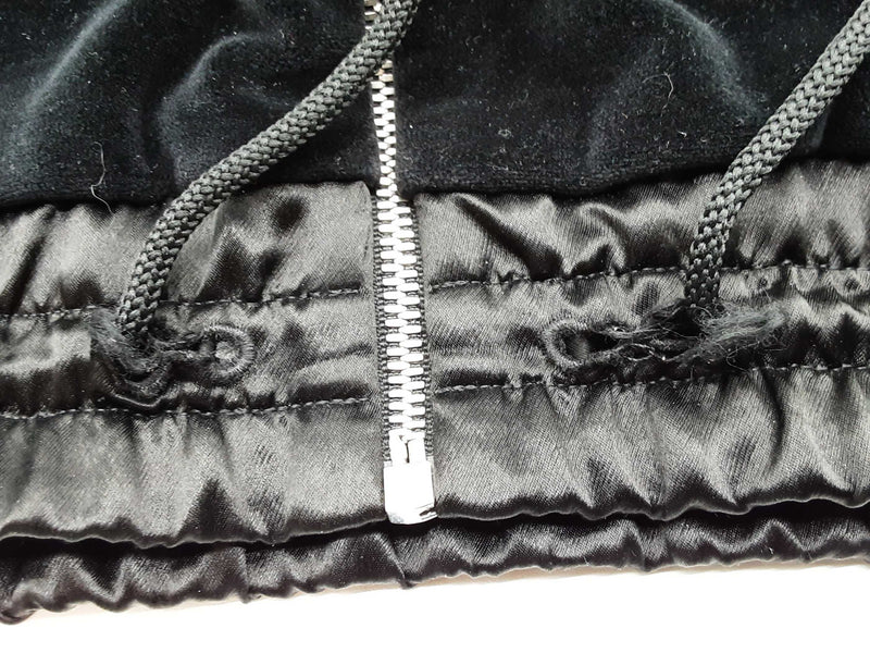 Gucci Maison De L'amour Black Velvet Zipper Sweater Size Xxl Do0425prxde