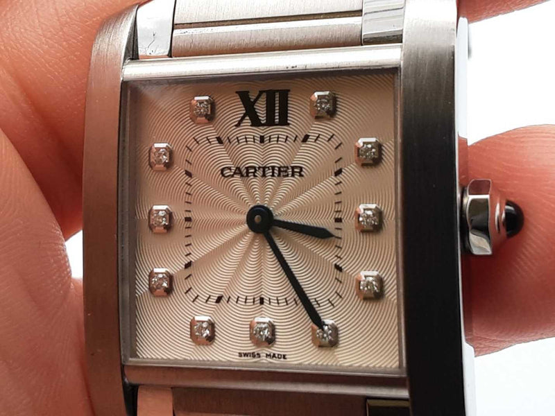 Cartier Tank Francaise 25mm Quartz Stainless Steel Watch Eb1024lxxzdu