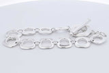 Tiffany & Co. 925 Square Cushion Link Bracelet 22.6 Grams 7 Inch Eb1225lxzdu