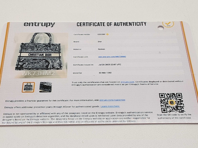 Christian Dior Toile De Jouy Blue Ecru Canvas Small Book Tote Do1025lxzxde