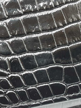 Yves Saint Laurent Cassandre Phone Holder In Croc-embossed Leather Fw0825wzxdu