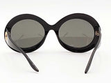 Gucci Gg0774s Round Black Sunglasses With Case Aa0826lzxsa