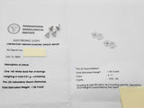 1.05 Cttw Lab Grown Diamonds 14k Wg 0.81g Screw Back Stud Earrings Do0726orxde