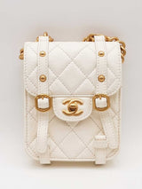 Chanel White Quilted Leather City School Flap Crossbody Bag Eb0326lerxde