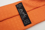 Hermes Orange 100% Silk Tie Eb0726crsa