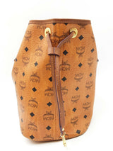 Mcm Liz Reversible Shopper Cognac Visetos Canvas Shoulder Bag Sd0326lzxdu