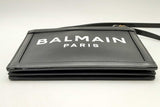 Balmain Black Leather Three Pouch Shoulder Bag Eb0325oxzsa