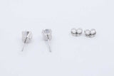 1.0cttw Diamond Stud Earrings In 14k White Gold 1.5 Grams Eb0126sxzdu