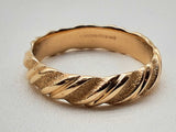 14k Yellow Gold 5.6g Spiral Band Ring Size 11 Do1224osrde