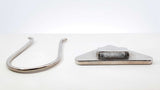 Prada Triangle Emblem Logo Key Holder Bag Charm In Beige Enamel Fw0926oxdu