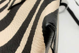 Marc Jacobs The Sack Bag In Zebra Stripe Style Black & White Leather Eb0225lxzsa