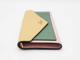 Coach Slim Envelope Wallet In Pastel Colorblock Crossgrain Leather Fw1125wzdu