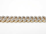 Diamond & 10k Yellow Gold Cuban Link Chain 114.7 Grams 22.5 Inch Fw0726rrzxdu