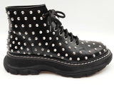 Alexander Mcqueen Black Studded Ankle Boots Size Eu 40 Do0425pxzde