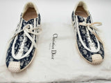 Christian Dior Oblique Jacquard Sneakers Size 37.5 Eb1024lxzdu