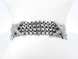 David Yurman X Station 4-strand Box Chain Bracelet In Sterling Silver 49.5 Grams 6.5 Inch Fw0626przdu