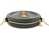 Gucci Mini Ophidia Web Crossbody In Black Leather Fw1025wixdu