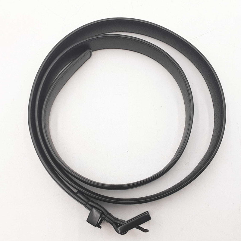 Yves Saint Laurent Cassandre Black Leather Belt Sd0225ozxdu