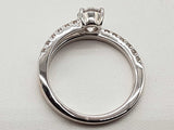 0.5 Cttw Lab Grown Diamonds 14k White Gold 3.9g Ring Size 7 Do0726irxde