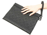 Louis Vuitton To-go Pochette In Monogram Shadow Black Leather Fw1125wzxdu