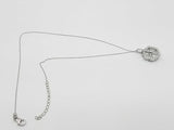 1.2 Dwt Diamond Pendant Chain Sterling Sliver Mk1225rzmia