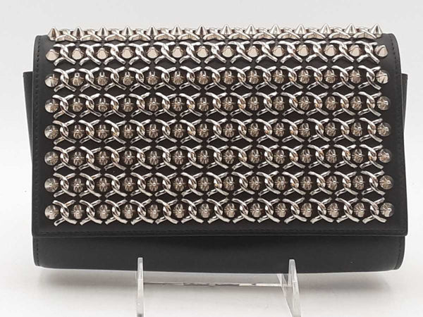 Christian Louboutin Paloma Spike Clutch Black Aa0825wrxsa