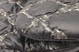 Chanel Paris Byzance Black Nylon Quilted Tweed Stitched Shoulder Bag Eb0426prxsa