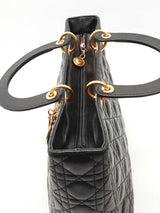 Christian Dior Lady Dior Cannage Quilted Leather Top Handle Bag Eb0926lorxde