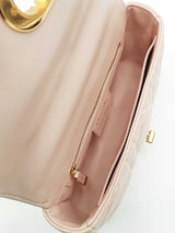 Christian Dior Small Soft Caro Bag In Pink Macrocannage Lambskin Fw0326srzdu