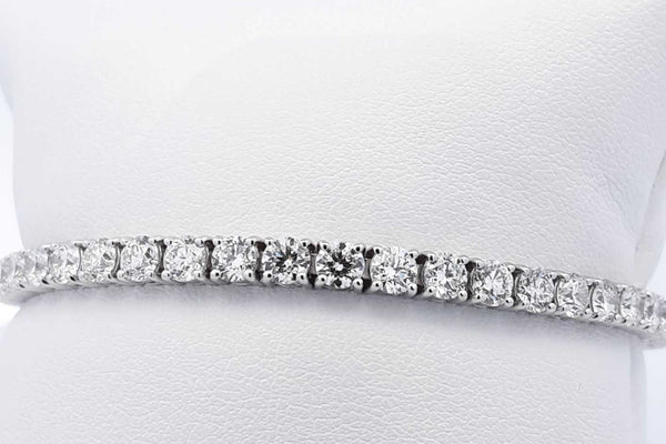 Approx. 7.92ctw Diamond Tennis Bracelet 14k White Gold 13.1g 7 Inch Eb0924ixxzsa