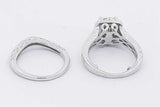 2.76cttw Diamond Wedding Set In 14k White Gold 7.8 Grams Size 3.5 Eb0426orxzsa