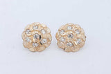 0.7cttw Diamond Nugget Stud Earrings In 10k Yellow Gold 2.6 Grams Eb0926loxde