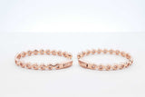 4.42 Cttw Diamond & Rose Gold Inside Out Hoop Earrings 8.7 Grams Fw0826orxzd7