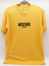 Moschino Jeans Logo Yellow Cotton Tshirt Size Italian Xxl Do0126rxde