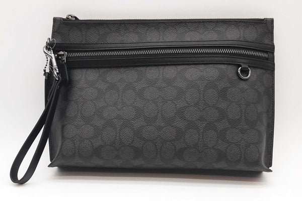 Coach Carry All Pouch Signature Canvas Handbag Sd0625rzde