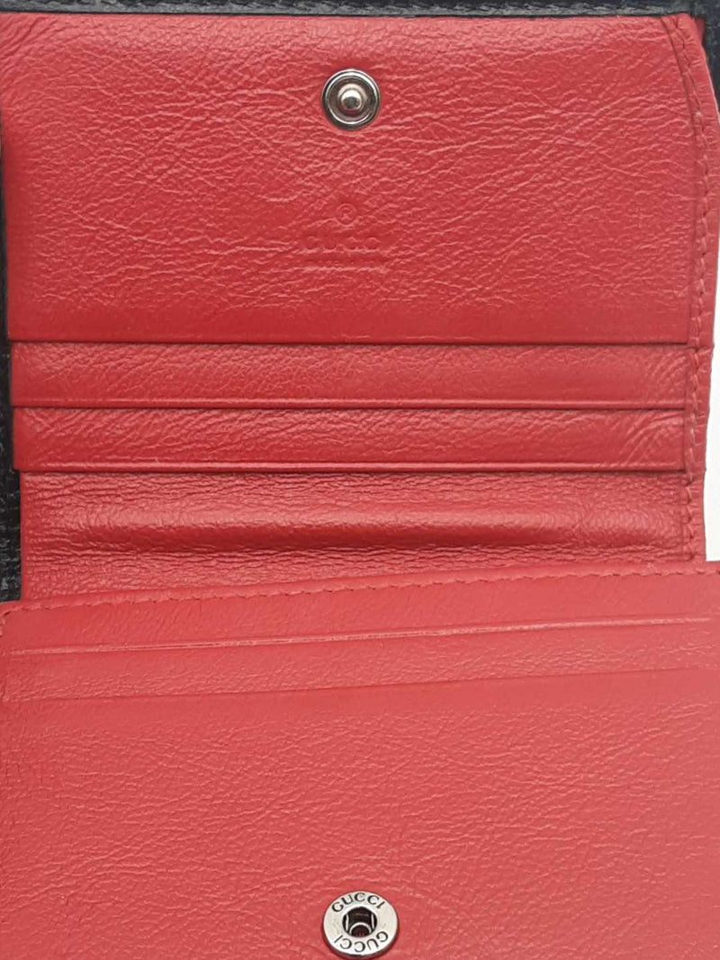 Gucci Gg Marmont Teal & Pink Canvas Wallet Sd1025lrzsa