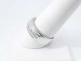 1.60 Cttw Diamond & 14k White Gold Anniversary Ring 8.3g Size 8.75 Fw0826crzdu