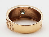 0.83 Carat Diamond 10k Rose Gold 7.9g Ring Size 10.75 Do0425lxzxde