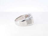 2.70 Cttw Diamond & 14k White Gold Statement Ring 15.9g Size 12.25 Fw0926sxzdu