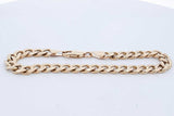 14k Yellow Gold Cuban Link Bracelet 17.9 Grams 7.5 Inch Eb0426lewrde