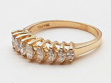 0.27 Cttw Natural Diamonds 14k Yellow Gold 2.7g Ring Size 6.5 Do0326lrxde