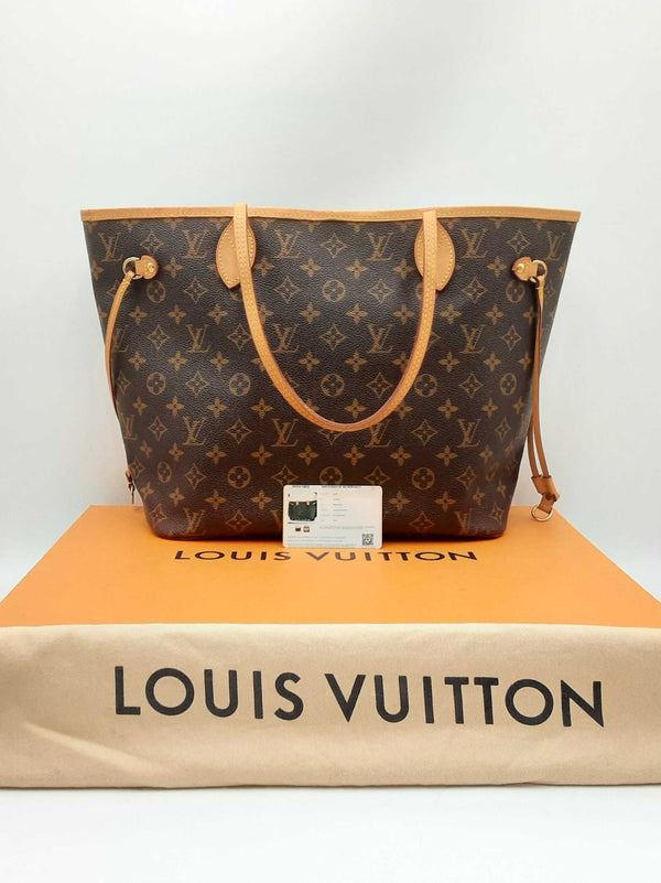 Louis Vuitton Neverfull Tote Bag In Lv Monogram Coated Canvas Fw0125exzdu